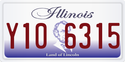 IL license plate Y106315