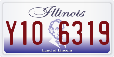 IL license plate Y106319