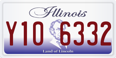 IL license plate Y106332