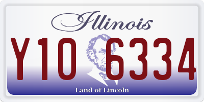 IL license plate Y106334