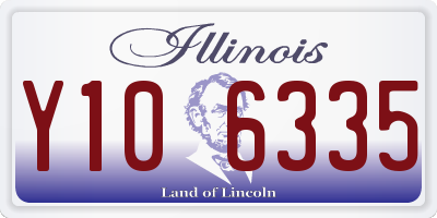 IL license plate Y106335