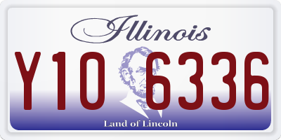IL license plate Y106336