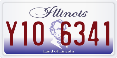 IL license plate Y106341