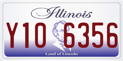 IL license plate Y106356