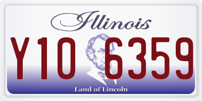 IL license plate Y106359