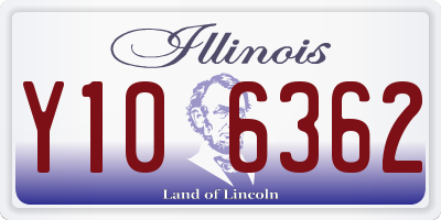 IL license plate Y106362