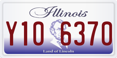 IL license plate Y106370