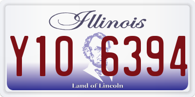 IL license plate Y106394