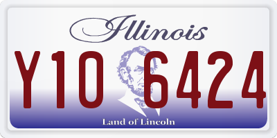 IL license plate Y106424