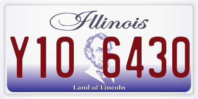 IL license plate Y106430