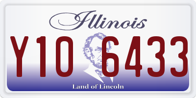 IL license plate Y106433