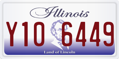 IL license plate Y106449