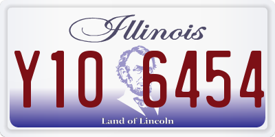 IL license plate Y106454