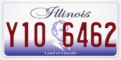 IL license plate Y106462