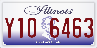 IL license plate Y106463