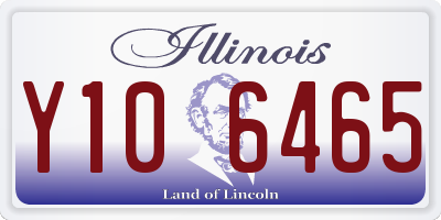 IL license plate Y106465