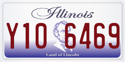IL license plate Y106469