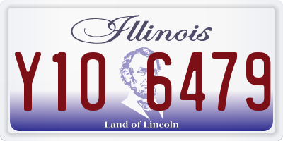 IL license plate Y106479