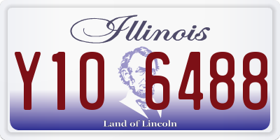 IL license plate Y106488