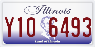 IL license plate Y106493