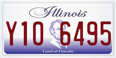 IL license plate Y106495