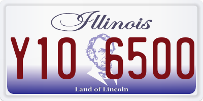 IL license plate Y106500