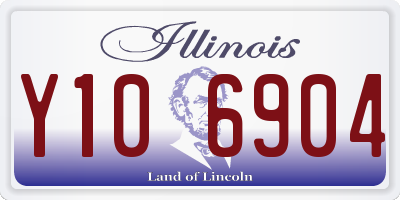 IL license plate Y106904