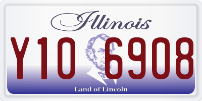 IL license plate Y106908