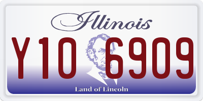IL license plate Y106909