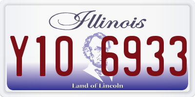 IL license plate Y106933