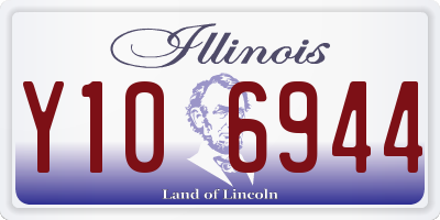 IL license plate Y106944