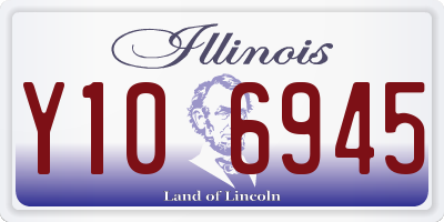 IL license plate Y106945