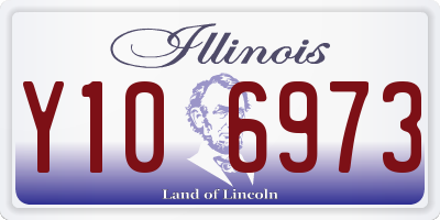 IL license plate Y106973