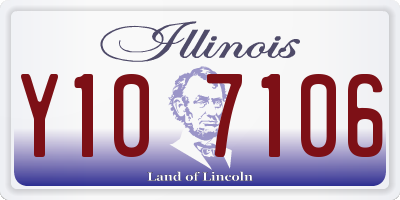 IL license plate Y107106
