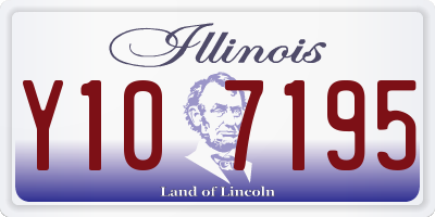IL license plate Y107195