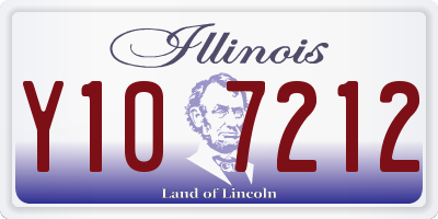IL license plate Y107212