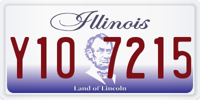 IL license plate Y107215