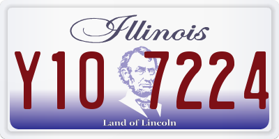 IL license plate Y107224
