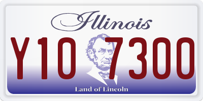 IL license plate Y107300