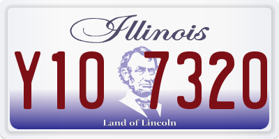 IL license plate Y107320