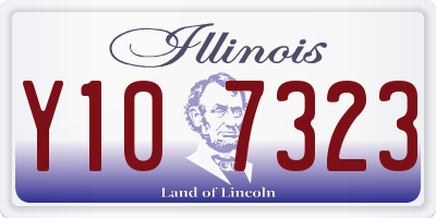 IL license plate Y107323