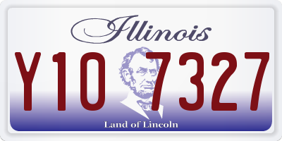 IL license plate Y107327