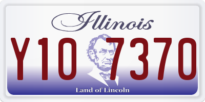 IL license plate Y107370