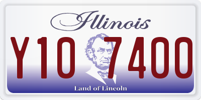 IL license plate Y107400