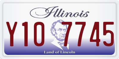 IL license plate Y107745