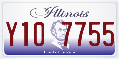 IL license plate Y107755