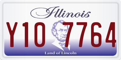IL license plate Y107764