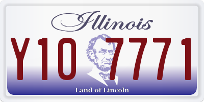 IL license plate Y107771