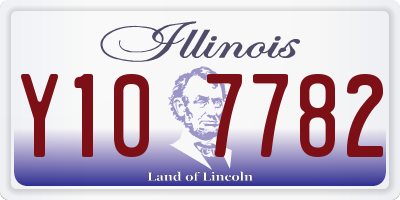 IL license plate Y107782