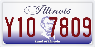 IL license plate Y107809